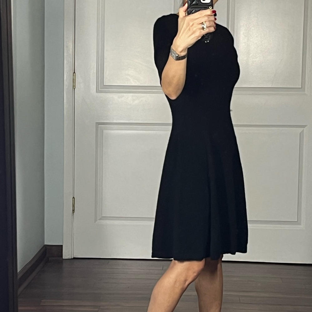 Aqua 100% cashmere black mini dress size S - Picture 3 of 11